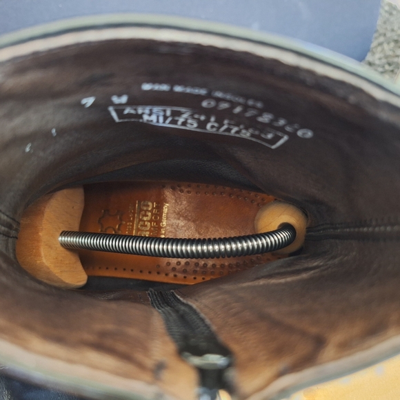 Iron Age Woman Steel Toe Size 7  Classic Black Leather Side Zip Work Boots - Picture 11 of 15